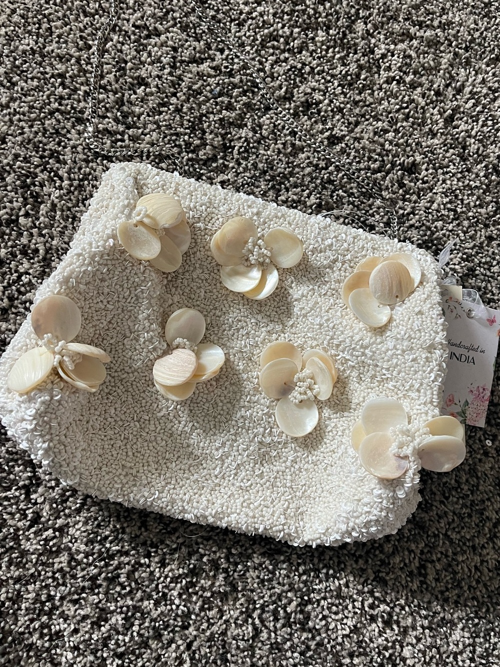 Beaded handbag